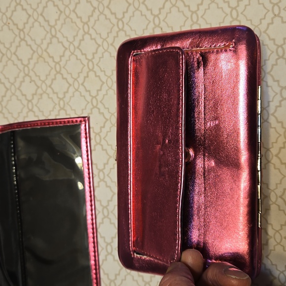 NWOT Pink and Silver Colored Buckel Wallet - Picture 6 of 7